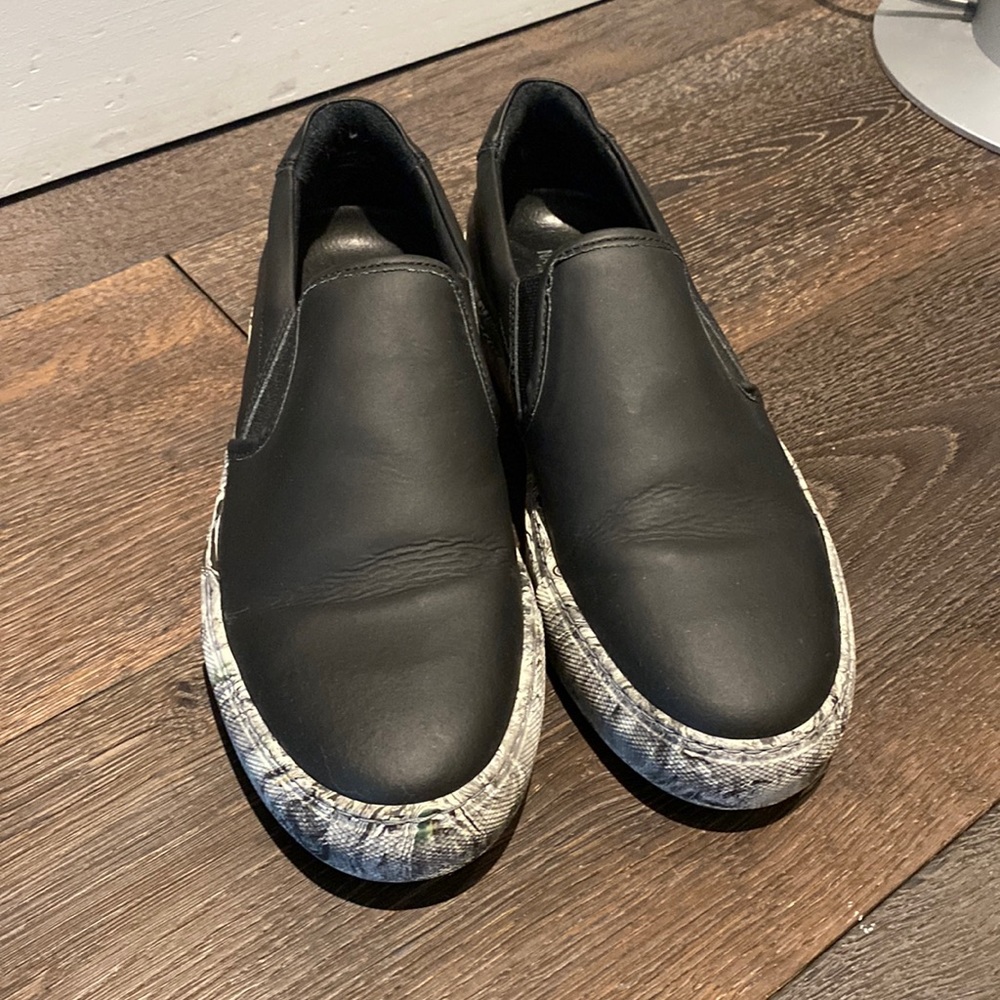 National Standard Black Slip On Sneakers